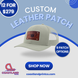 12 Custom Leather Patch Richardson Hats
