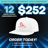 12 Ignite  LT R-Flex Embroidered Hats for $252