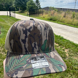 12 Richardson 112P Mossy Oak Greenleaf Faux Leather Patch Hats