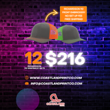 12 Richardson Embroidered Hats for $216