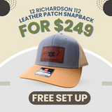 Customer Leather Patch Richardson hats - Wholesale